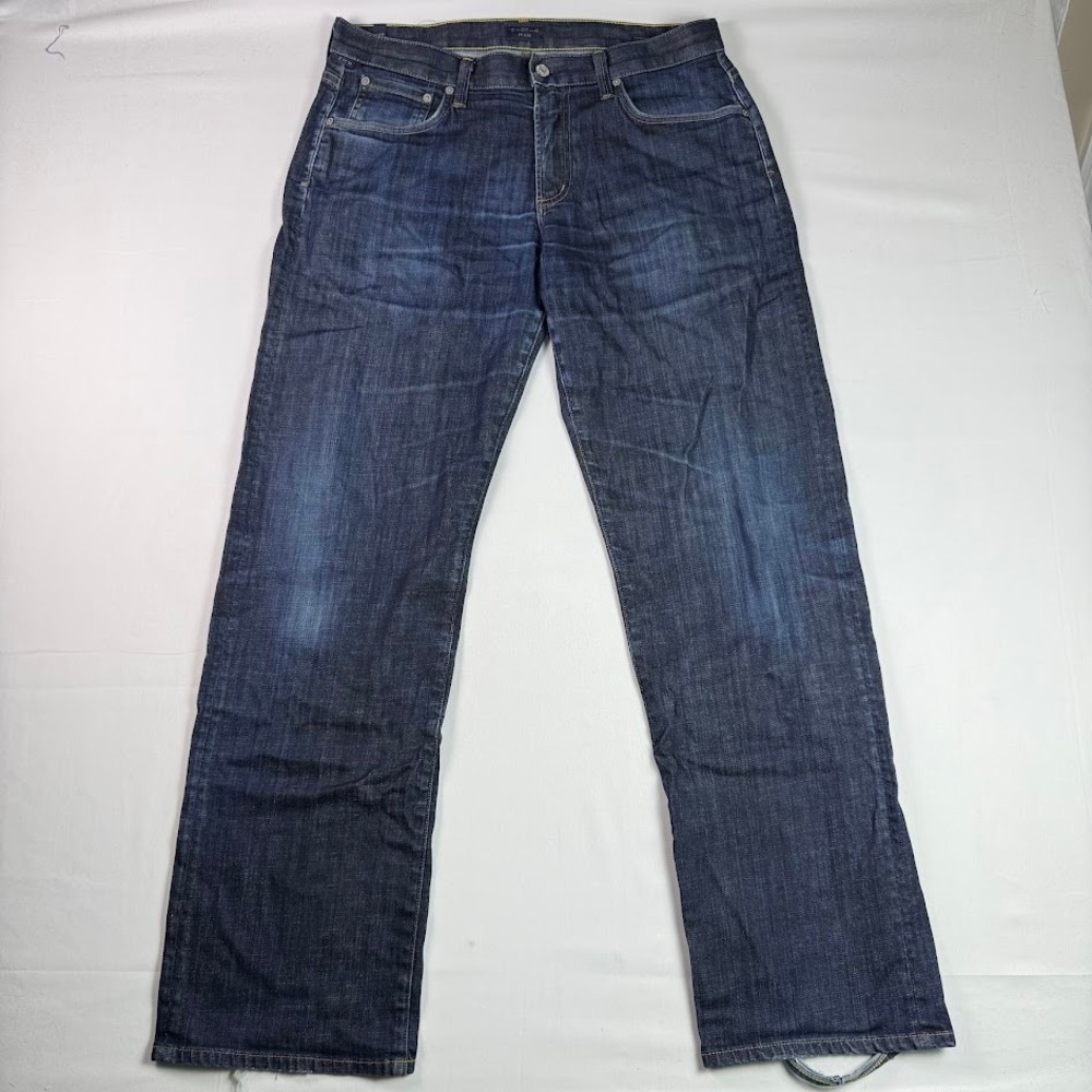 Citizens of Humanity Evans Straight Leg Jeans Mens 34x32 Dark Wash 6060-132 USA